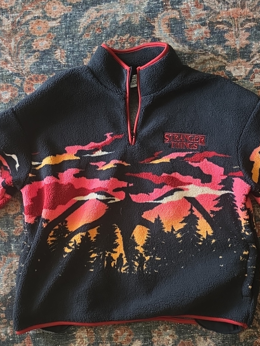 Stranger Things Black Fleece Pullover